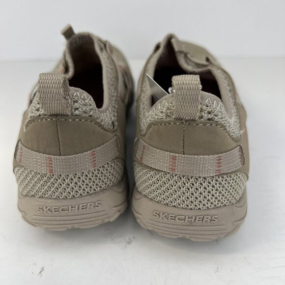 Skechers Mesh and Suede Taupe All Weather Shoes Womens Size 6.5 49589 Slip-On - Picture 4 of 9